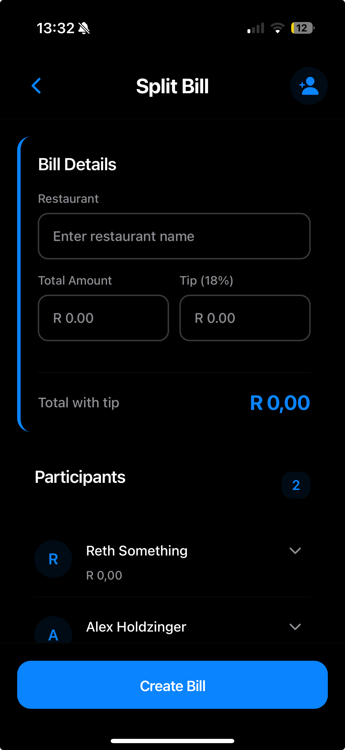 Shariz App - Split Bill