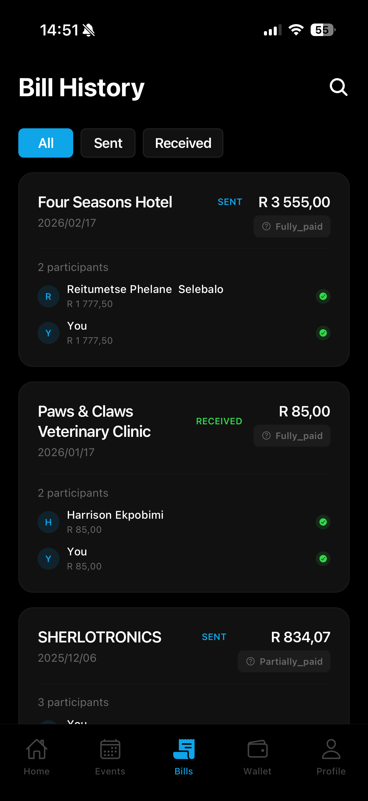 Payment Tracking & Reminders